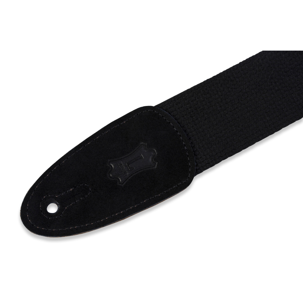 Ремінь для гітари Levy's Classics Series Cotton Guitar Strap Black (MC8-BLK) - зображення 2
