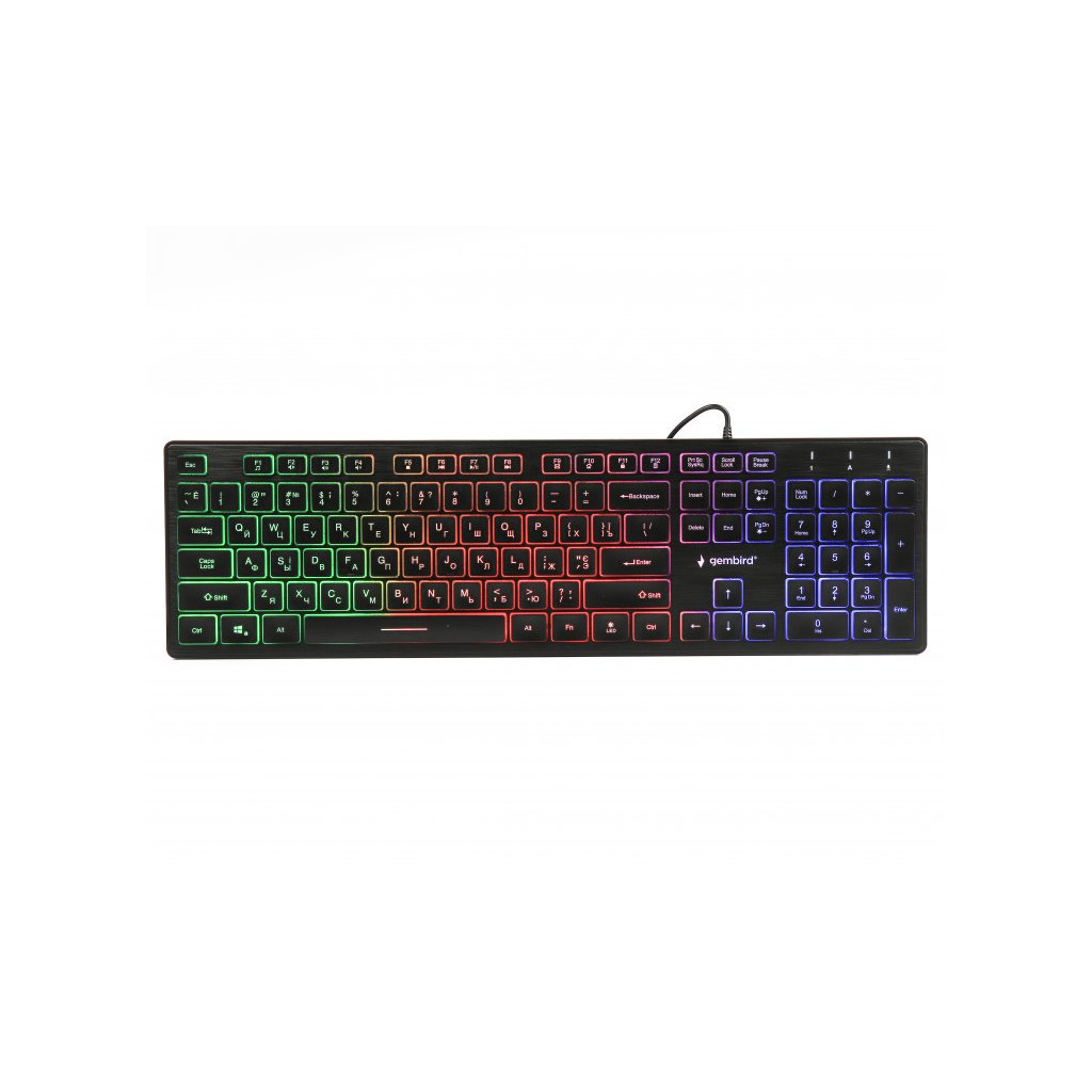 Клавіатура Gembird KB-UML-01-UA USB Black (KB-UML-01-UA) - зображення 1