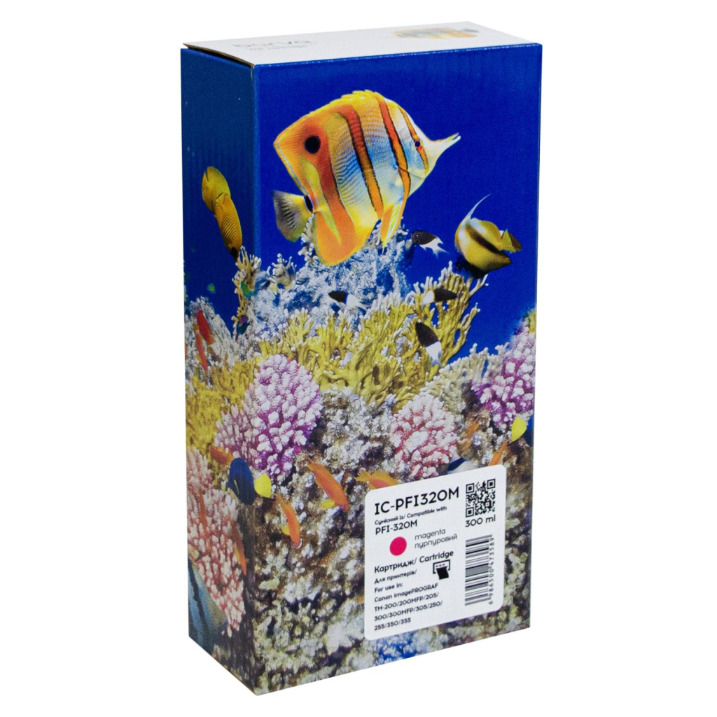 Картридж Barva Canon PFI-320M 2892C001AA 300мл magenta (IC-PFI320M) - изображение 1