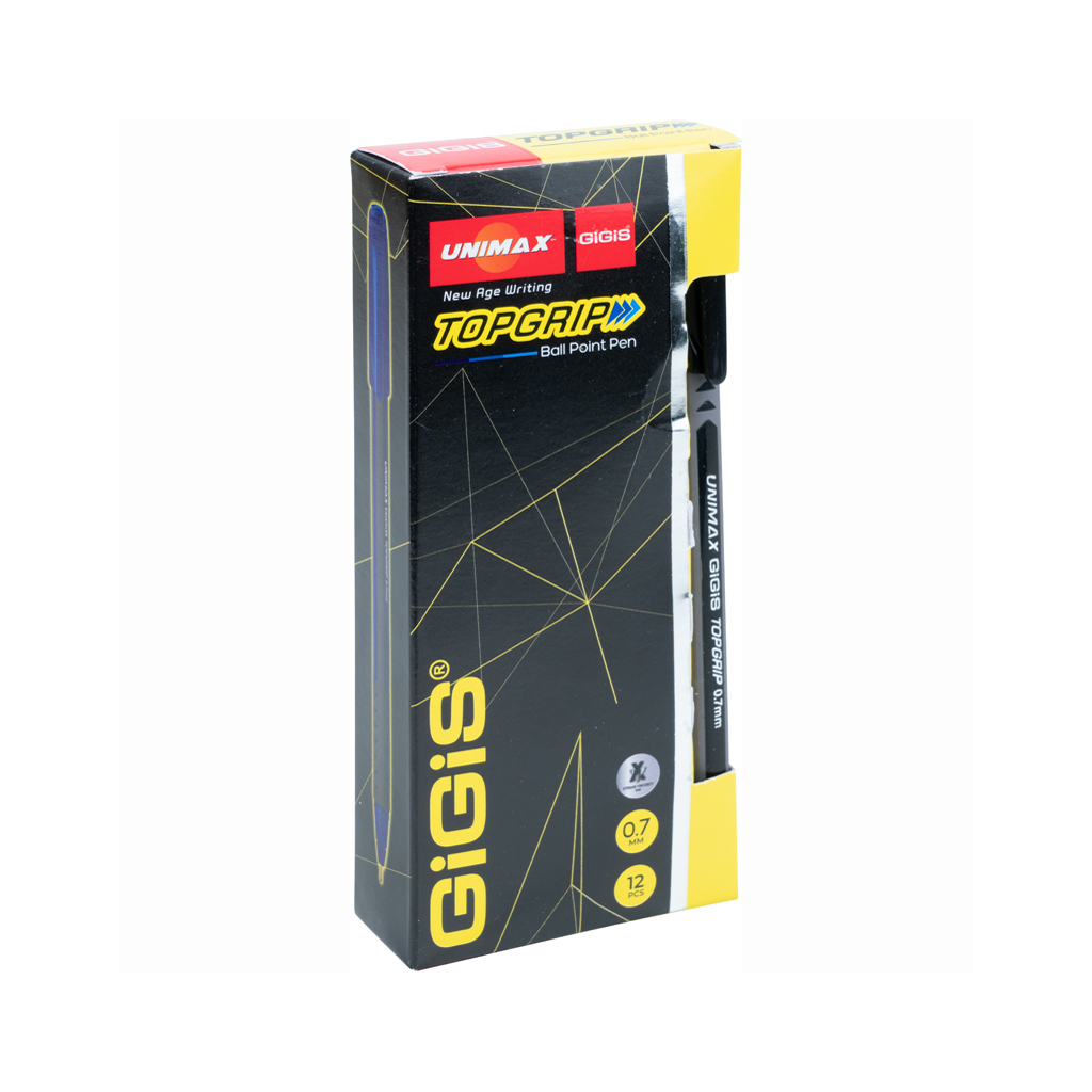 Ручка кулькова Unimax Topgrip, чорна (UX-148-01) - зображення 3