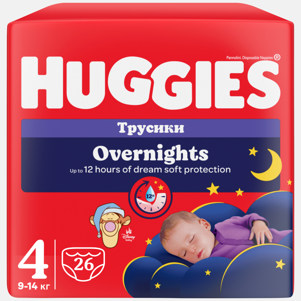 Підгузки Huggies Overnights Pants Трусики 4 9-14 кг 26 шт. (5029053581088) - зображення 2