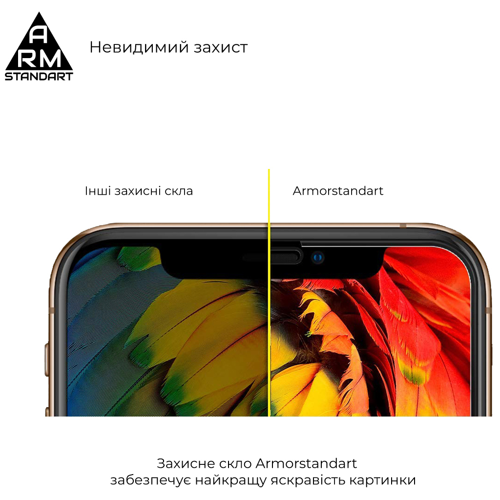 Скло захисне Armorstandart Full Glue Curved для Xiaomi 12/12X Black (ARM60930) - зображення 4