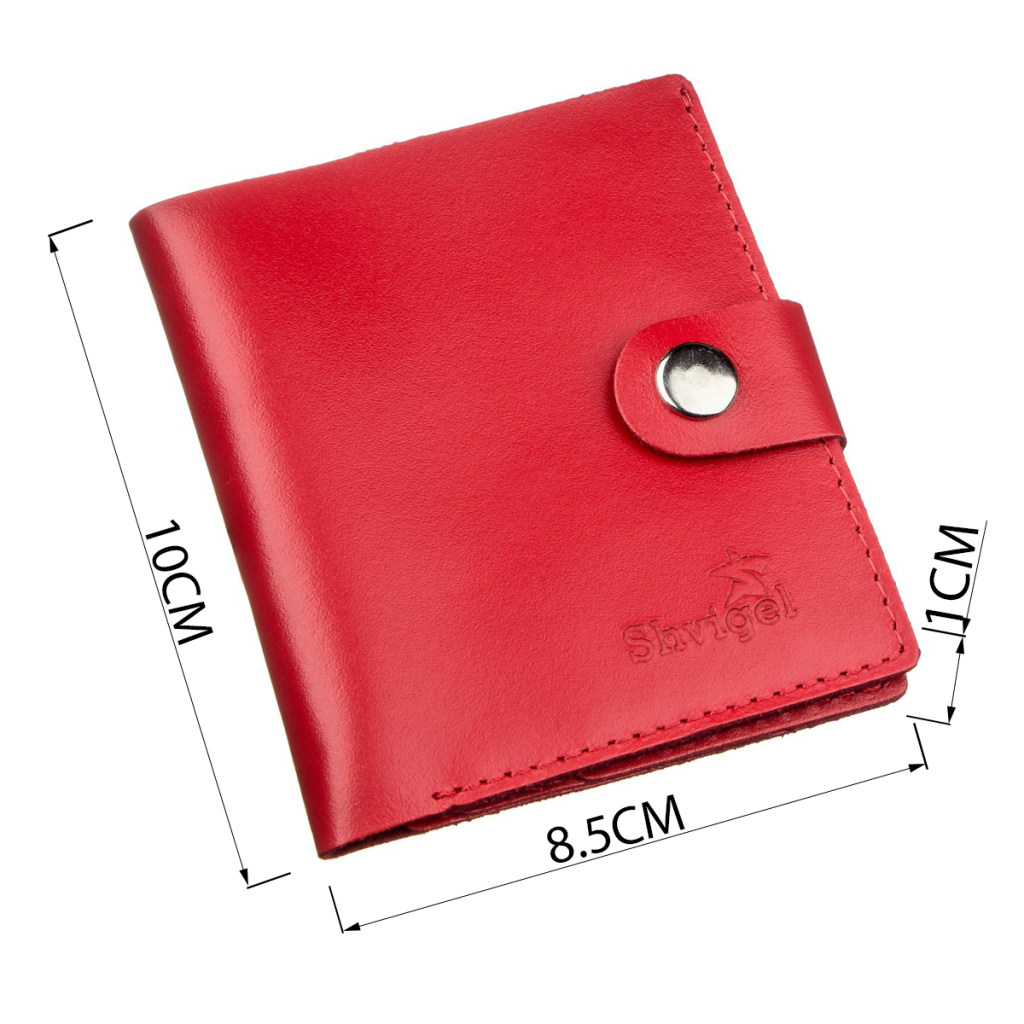 Портмоне Shvigel Шкіряне Червоне (16223) - зображення 3