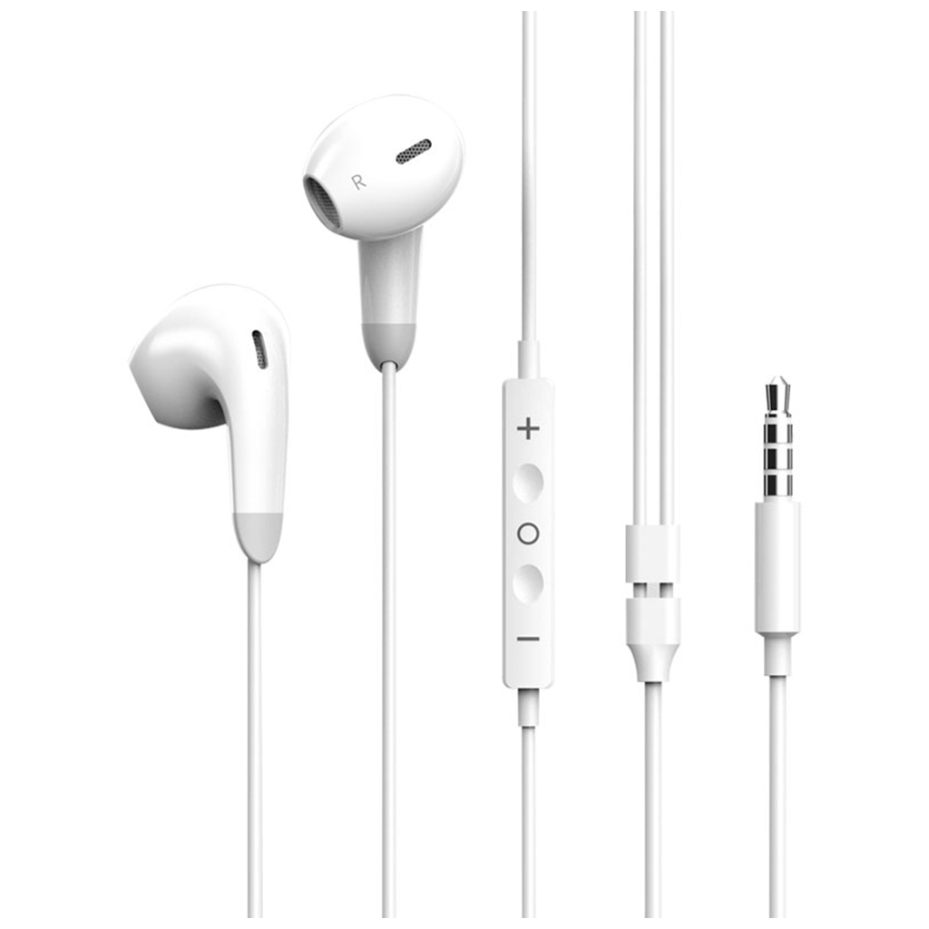 Навушники ColorWay 3.5 mm Wired Earphone Sound Wave White (CW-WD04WT) - зображення 1