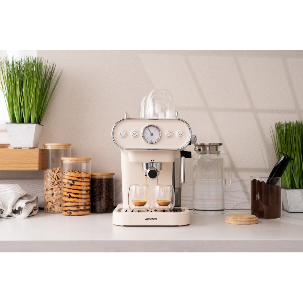 Ріжкова кавоварка еспресо Ardesto FCM-E15BG - зображення 9