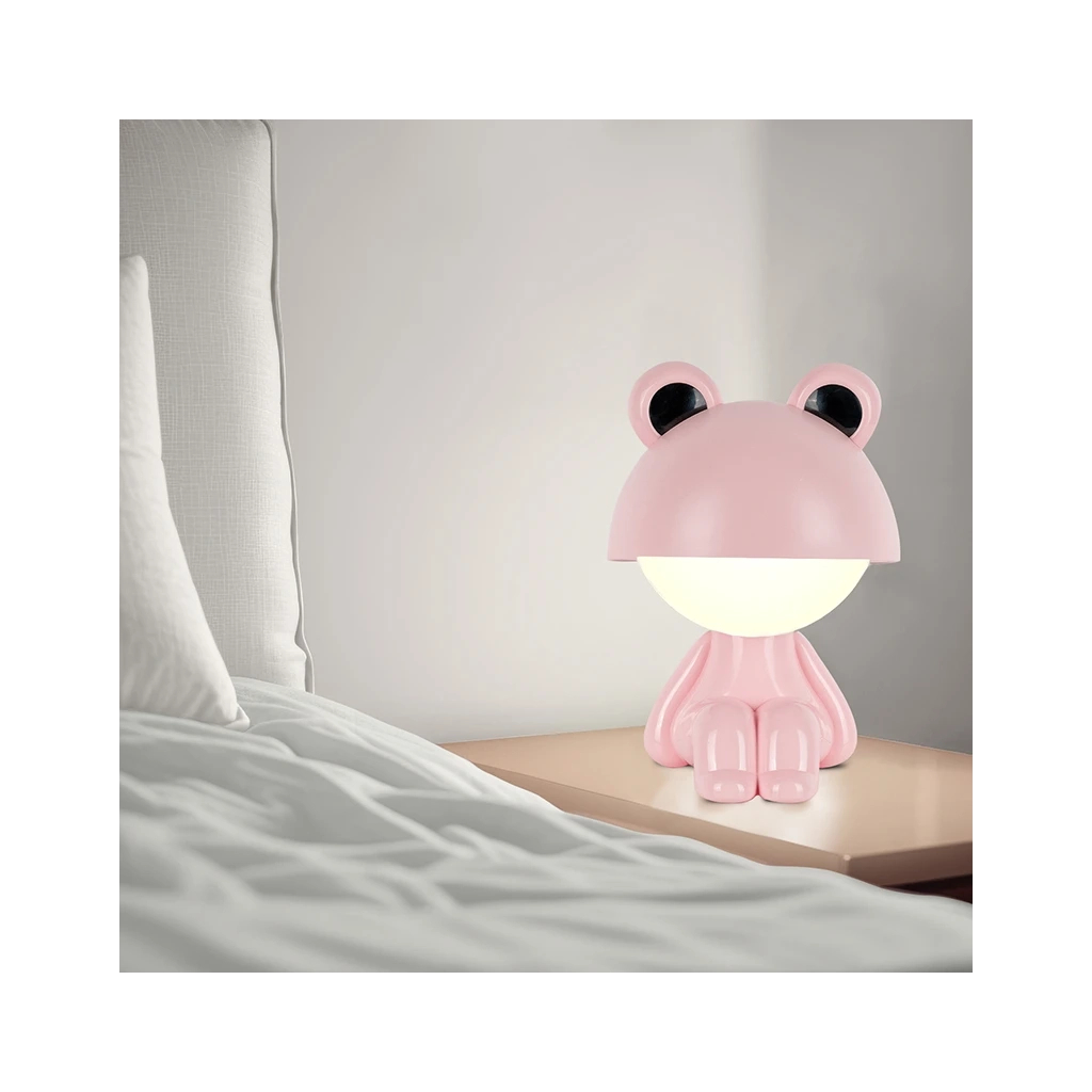 Нічник Kite Світильник LED з акумулятором Cute Froggy, рожевий (K25-316-3-2) - зображення 5