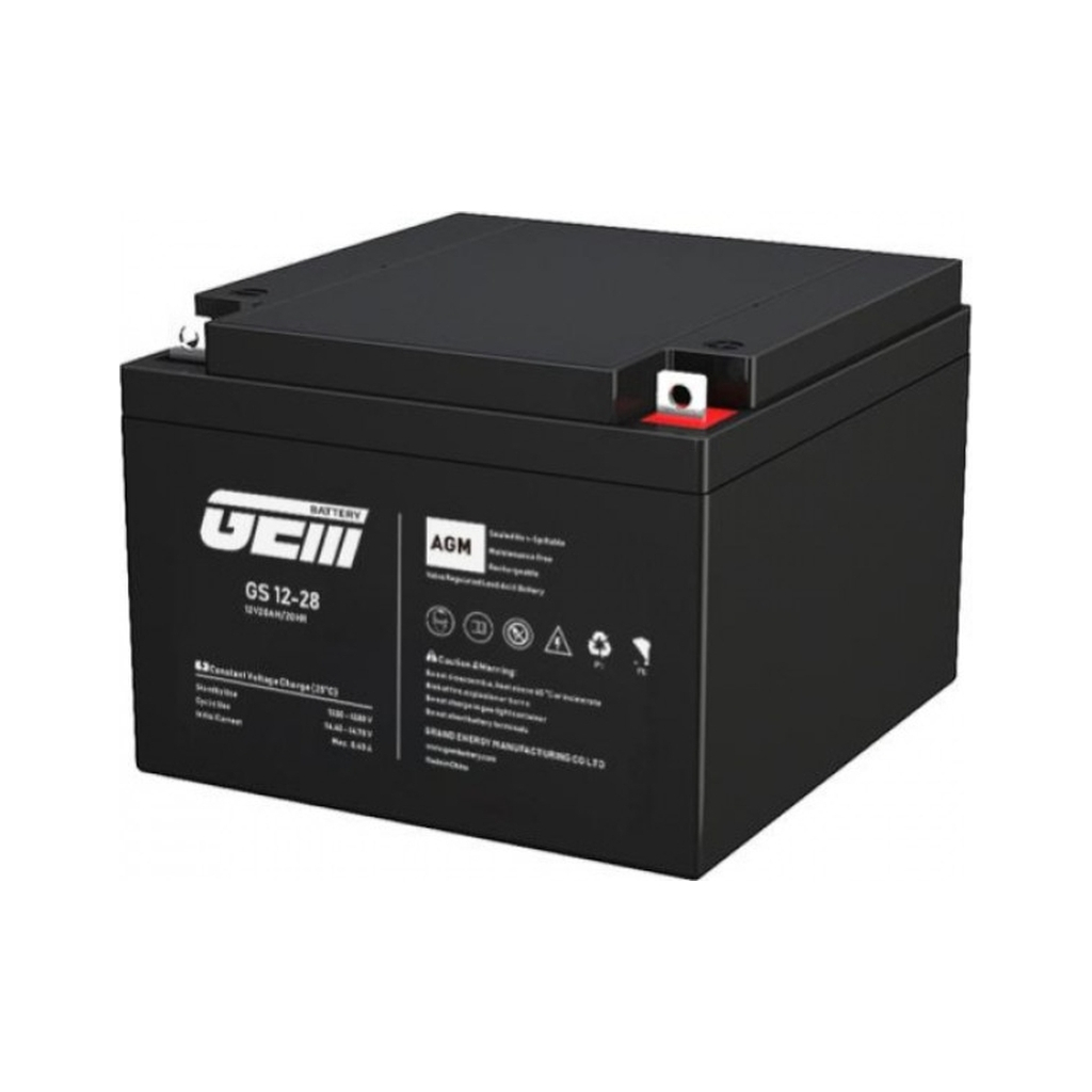 Батарея до ДБЖ GEM GS 12V-28Ah (GS 12-28) - зображення 1