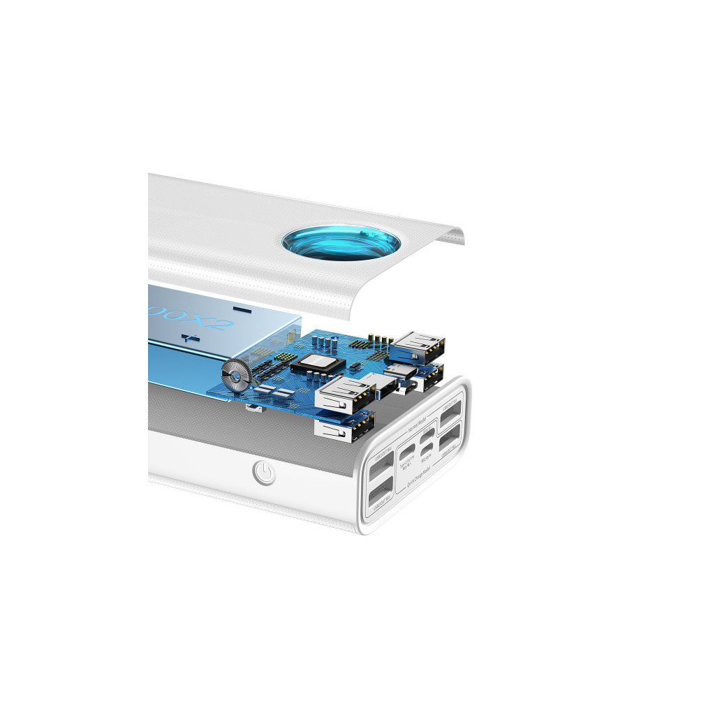 Батарея універсальна Baseus Amblight 30000mAh 65W, 6A, QC3.0, PD3.0, cable Type-C/100W (PPLG-A02) - зображення 5