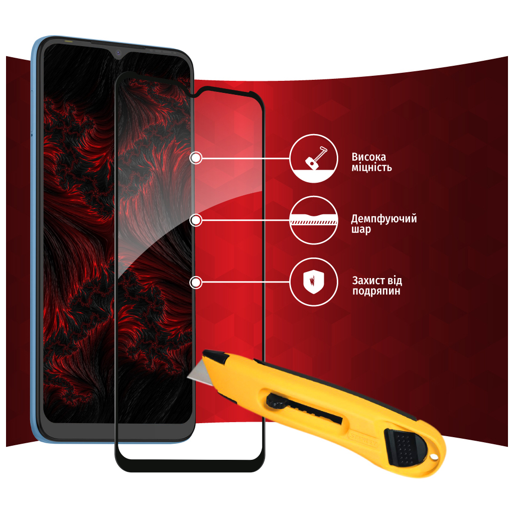 Скло захисне Intaleo Full Glue Tecno Pop 5 LTE (1283126535376) - зображення 4