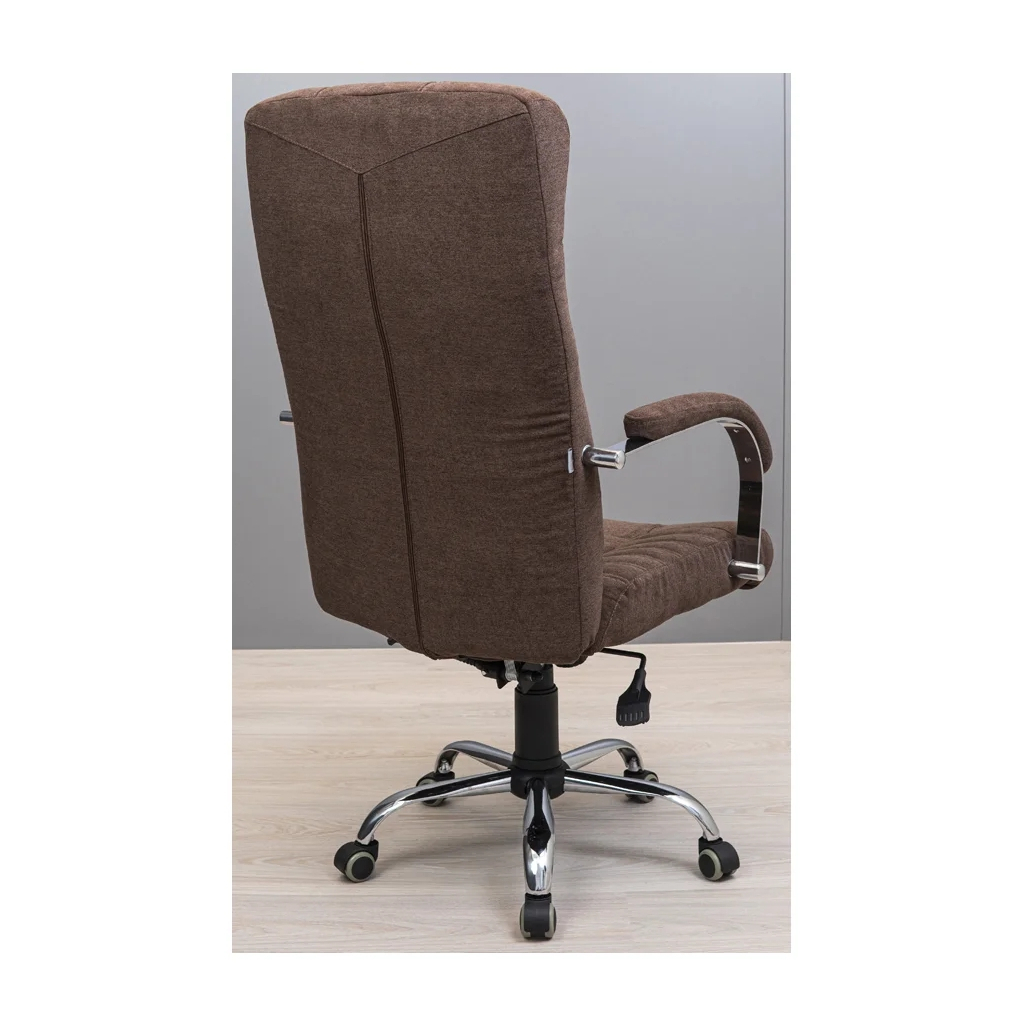 Офісне крісло Richman Атлант Хром П1 M-2 (Anyfix) Шкіра Люкс комбо Шоколад (R00000049261) - зображення 4