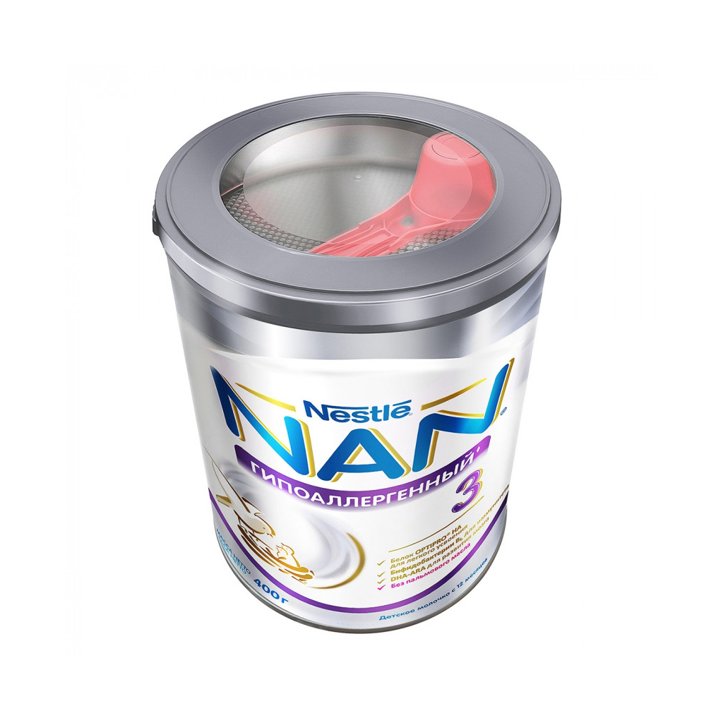 Дитяча суміш Nestle NAN 3 Гіпоалергенний +12 мiс. 400 г (7613034080028) - зображення 2