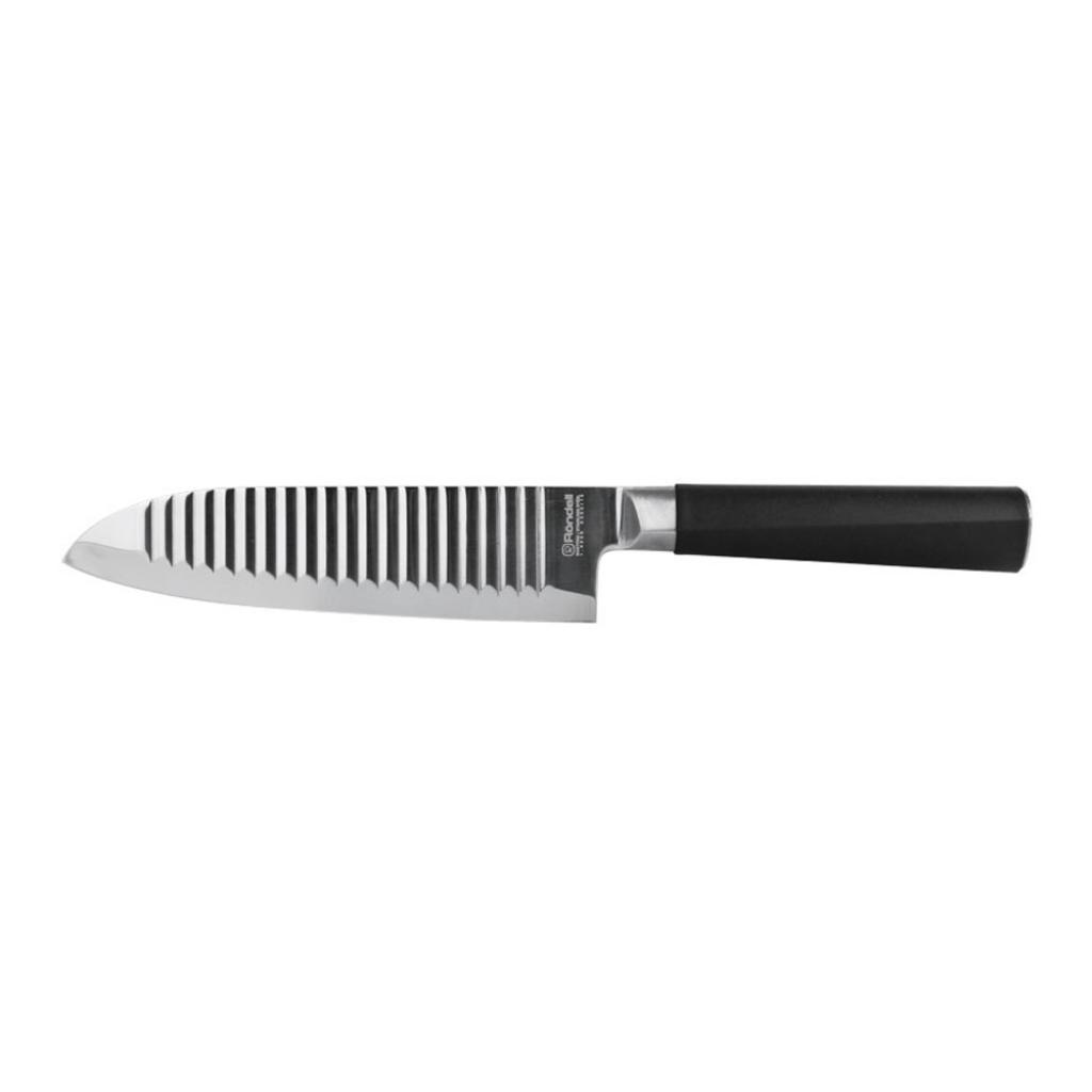 Кухонний ніж Rondell Flamberg Santoku 12,7 см (RD-682) - зображення 1