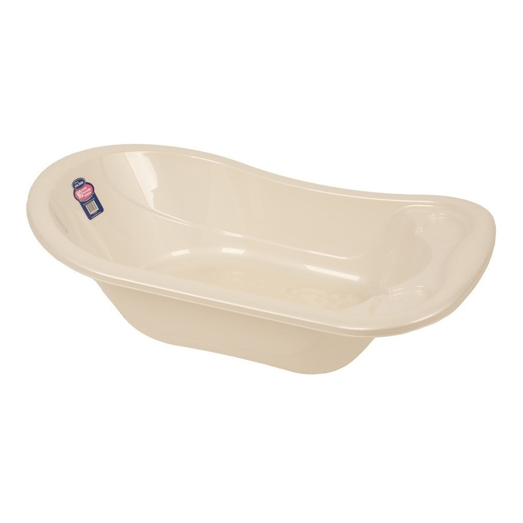 Ванночка Sevi Bebe зі зливом Перламутрова Біла (8692241008208) - зображення 1