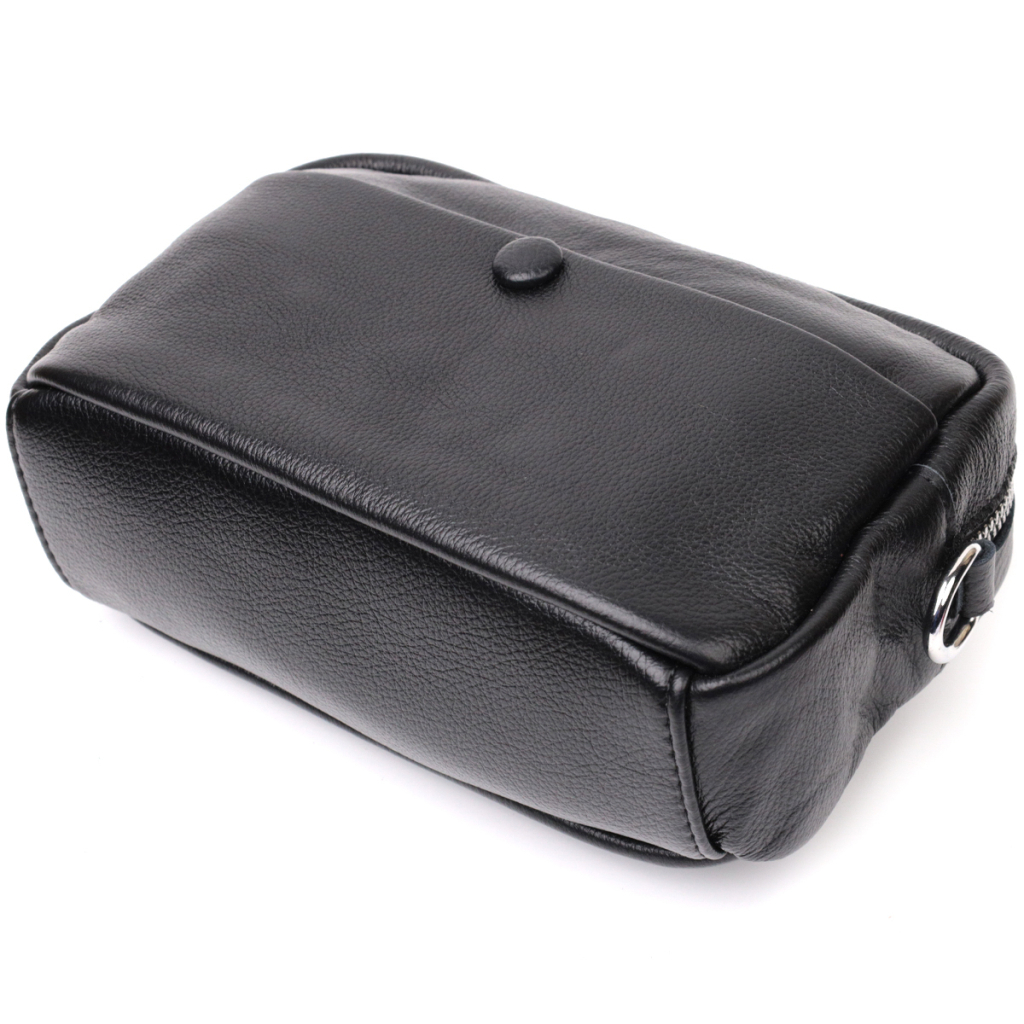 Сумка Vintage Жіноча з натуральної м'якої шкіри Чорна (22436) - зображення 3