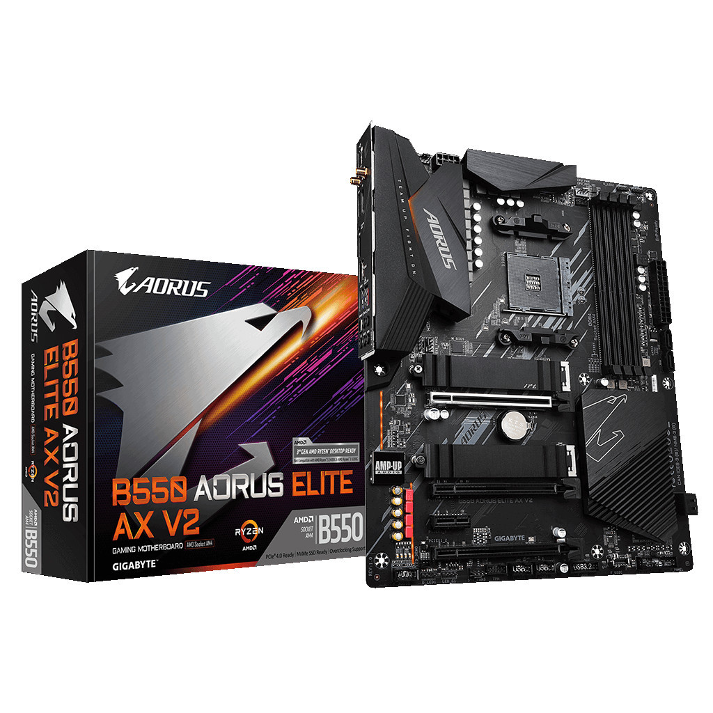 Материнська плата GIGABYTE B550 AORUS ELITE AX V2 - зображення 2