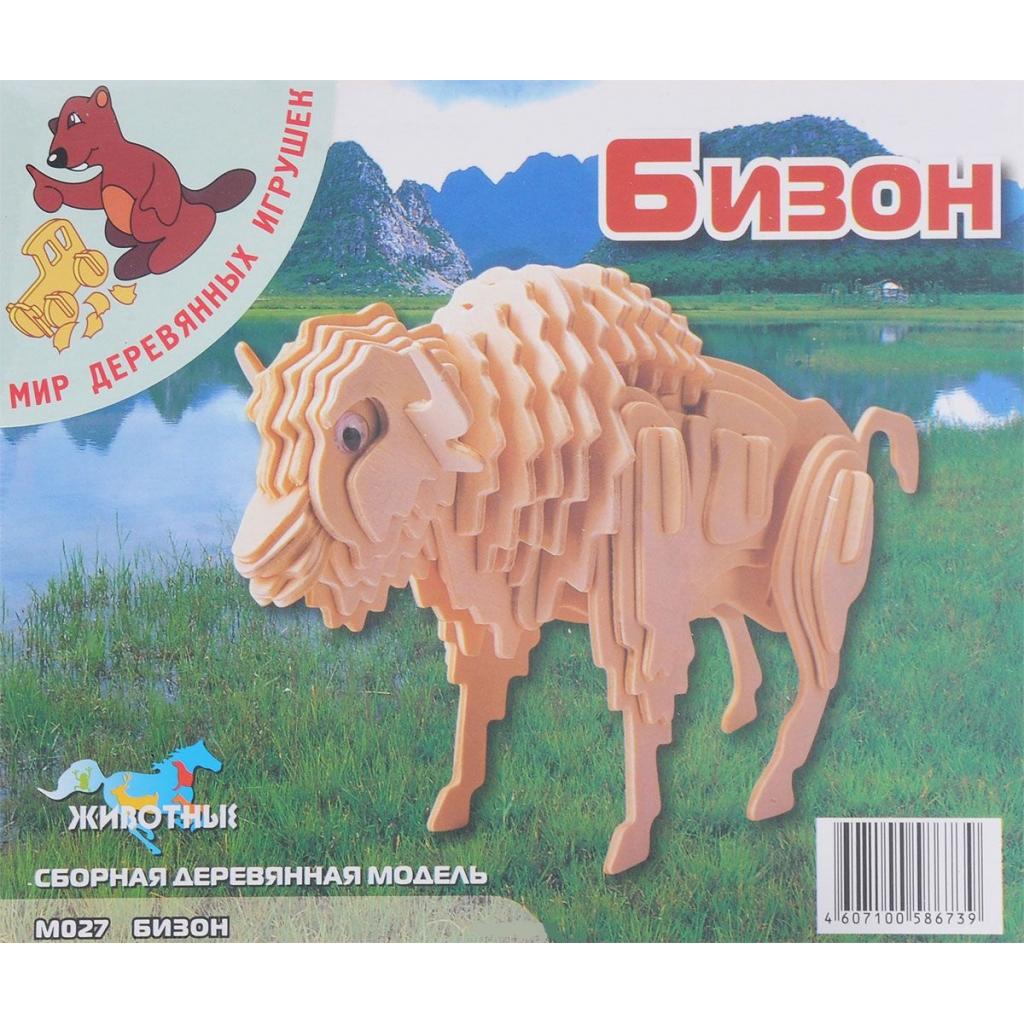 Збірна модель Мир деревянных игрушек Бізон (М027) - зображення 1