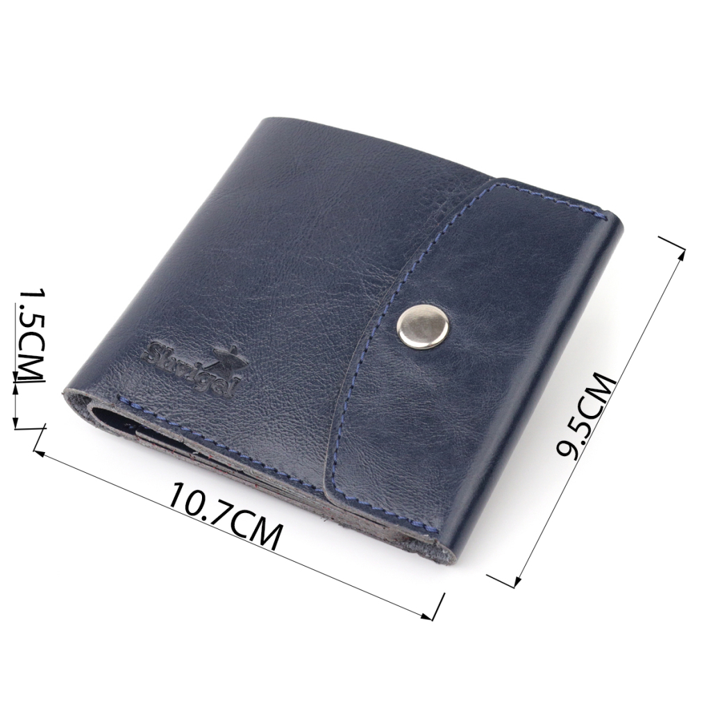 Портмоне Shvigel З натуральної шкіри Синє (16622) - зображення 3