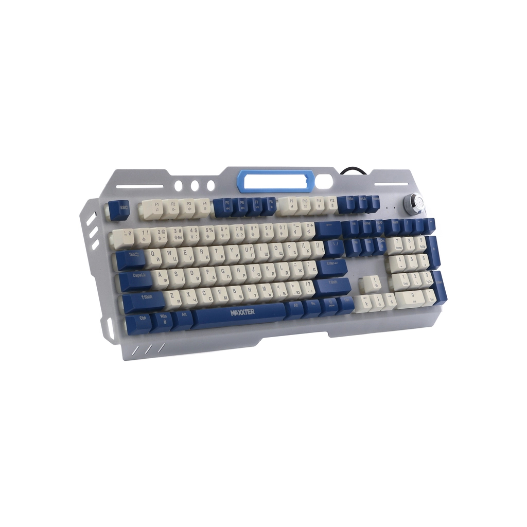 Клавіатура Maxxter KBG-RGB-01-UA RGB USB Metal (KBG-RGB-01-UA) - зображення 4
