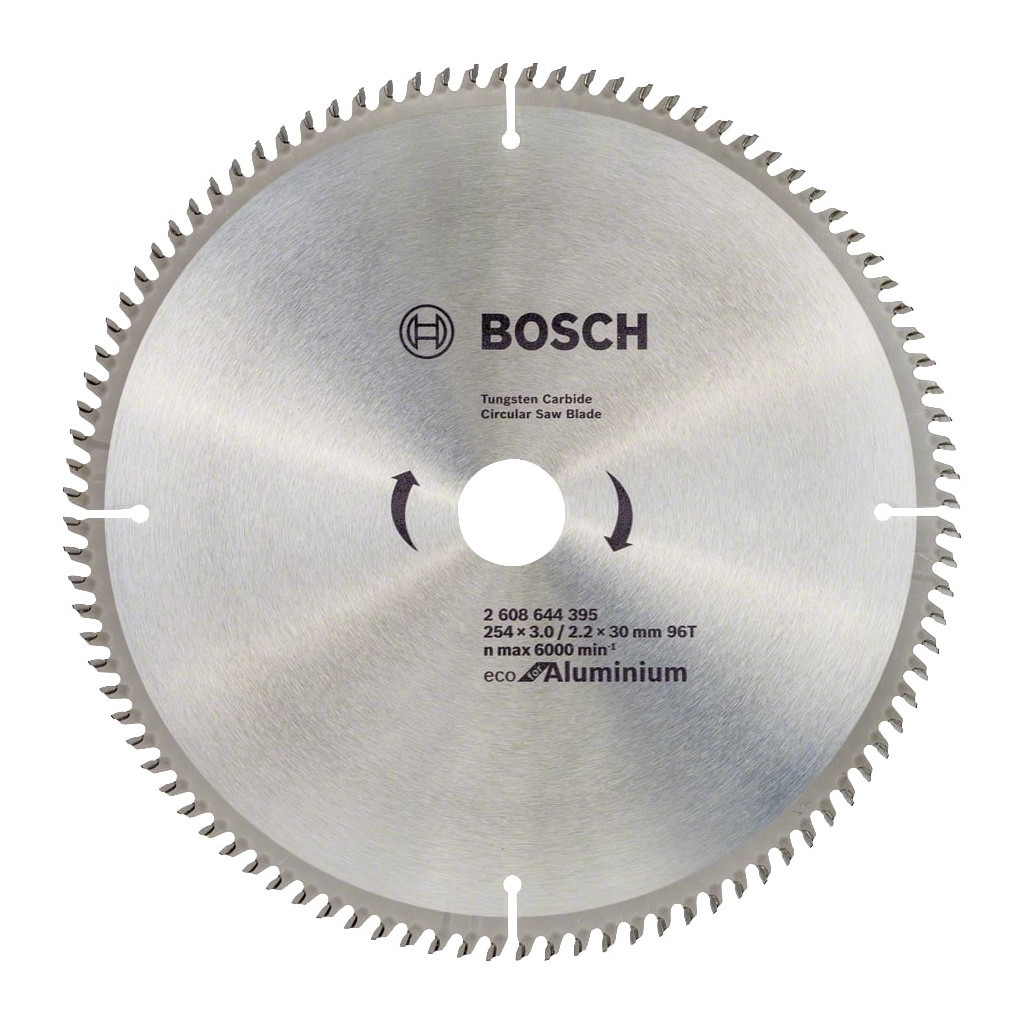 Диск пильний Bosch Eco for Aluminium 254x3x30-96T (2.608.644.395) - зображення 1