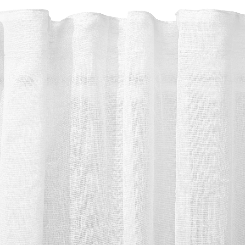 Штора Ardesto Гардина крафт-льон 100% поліестер 300х270 см, білий (ART1050WH) - зображення 3