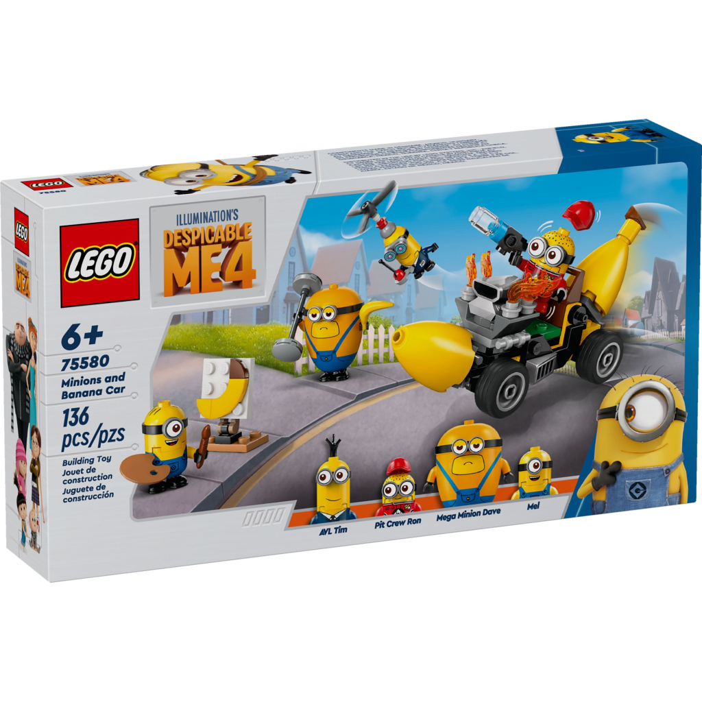 Конструктор LEGO Despicable Me Посіпаки й банановий автомобіль (75580) - зображення 1