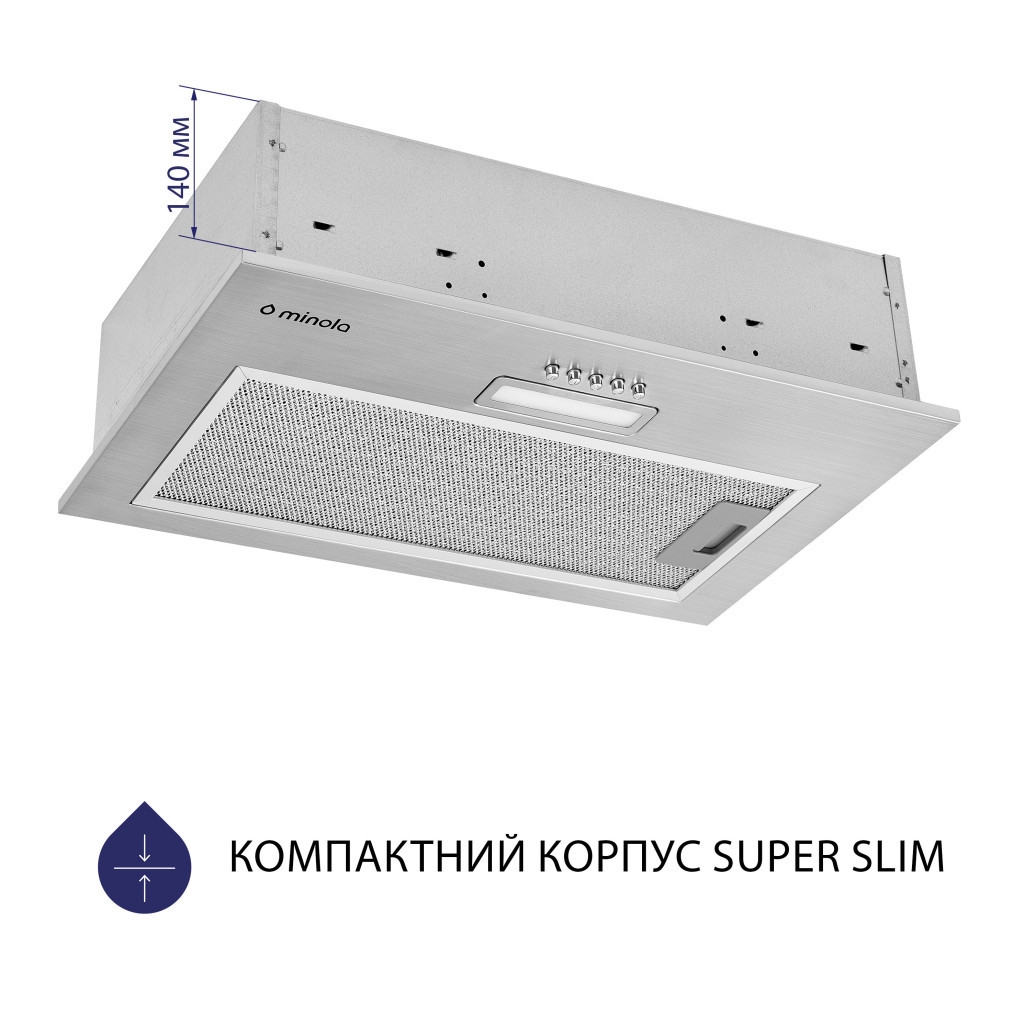 Витяжка кухонна Minola HBI 5025 I LED - изображение 3