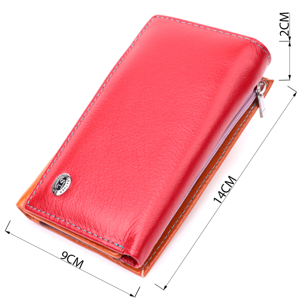 Гаманець ST Leather Шкіряний Різнокольоровий (19442) - зображення 3