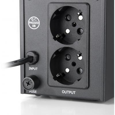 Пристрій безперебійного живлення Vinga LCD 600VA metal case (VPC-600M) - зображення 4