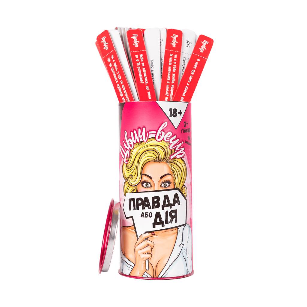 Настільна гра 18+ Fun Games Shop Правда або Дія: Дівич-вечір, українська (FGS20) - зображення 1