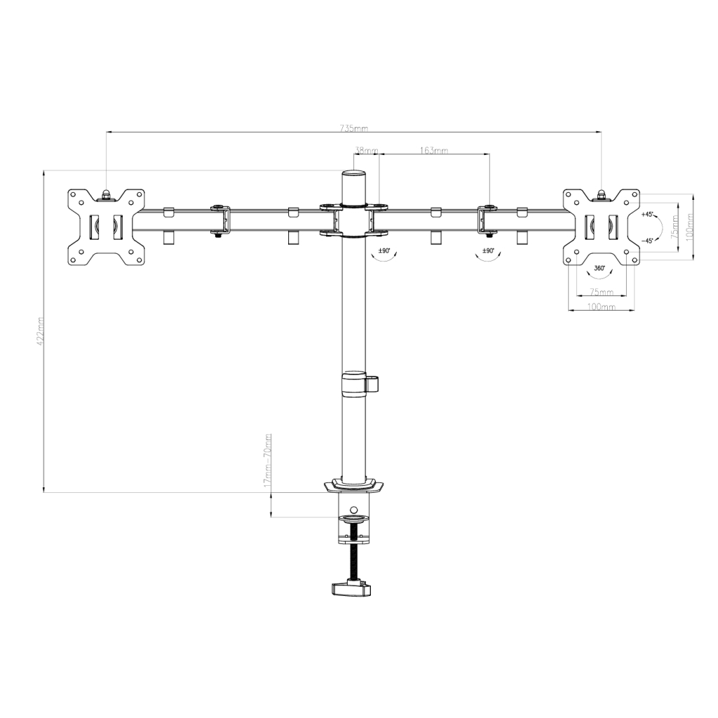 Кронштейн Vinga TD32-1052 - зображення 7