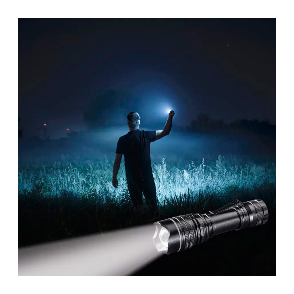 Ліхтар Hama Professional 1 LED Torch L100 Black (00139523) - зображення 5