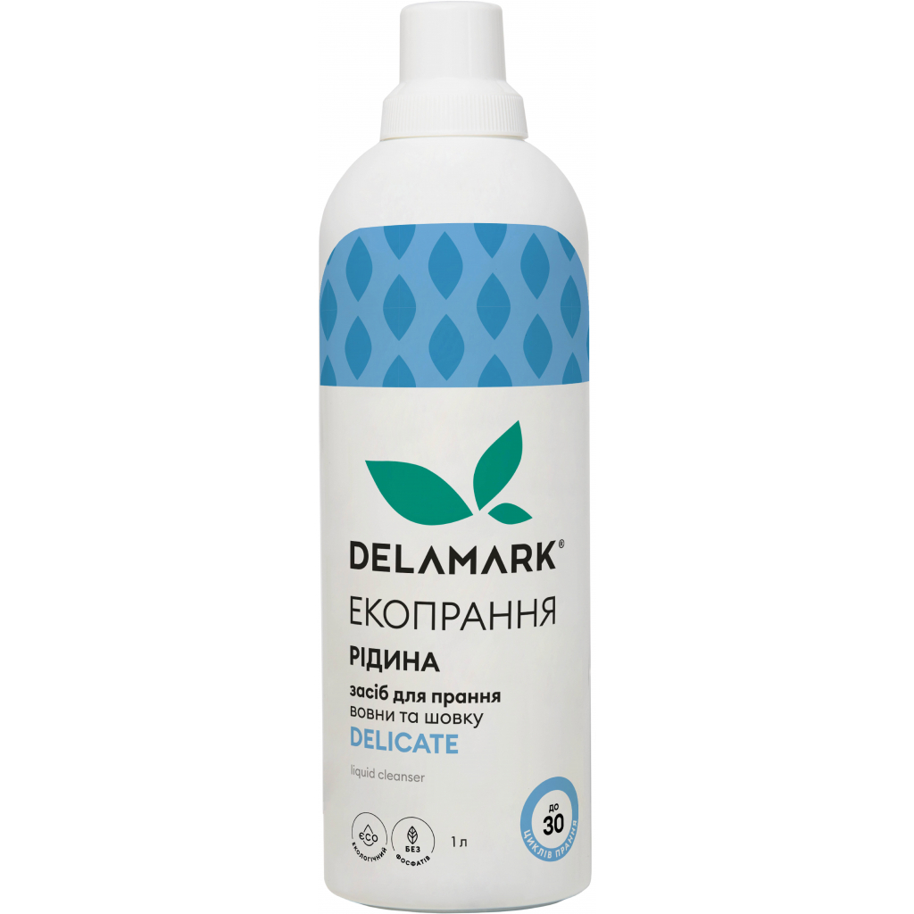 Гель для прання DeLaMark Delicate 1 л (4820152331144) - зображення 1