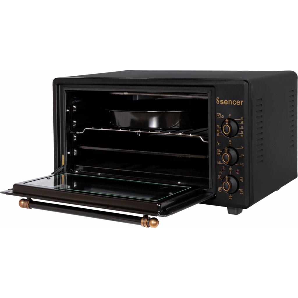 Електропіч Sencer MF 46E24/2 Matt Black Rustic - зображення 4