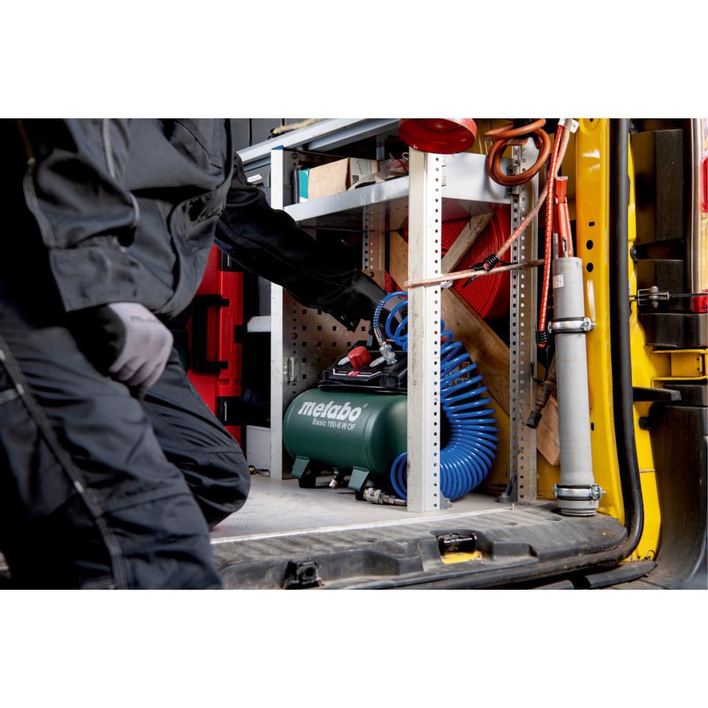 Компресор Metabo BASIC 160-6 W OF безолійний, 900Вт, 6л, 160л/хв, 8бар (601501000) - зображення 5