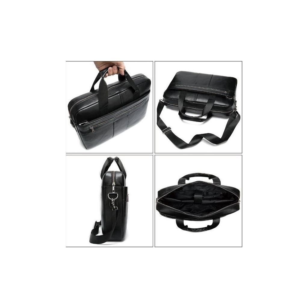 Сумка Vintage Шкіряна Чорна (14794) - зображення 12