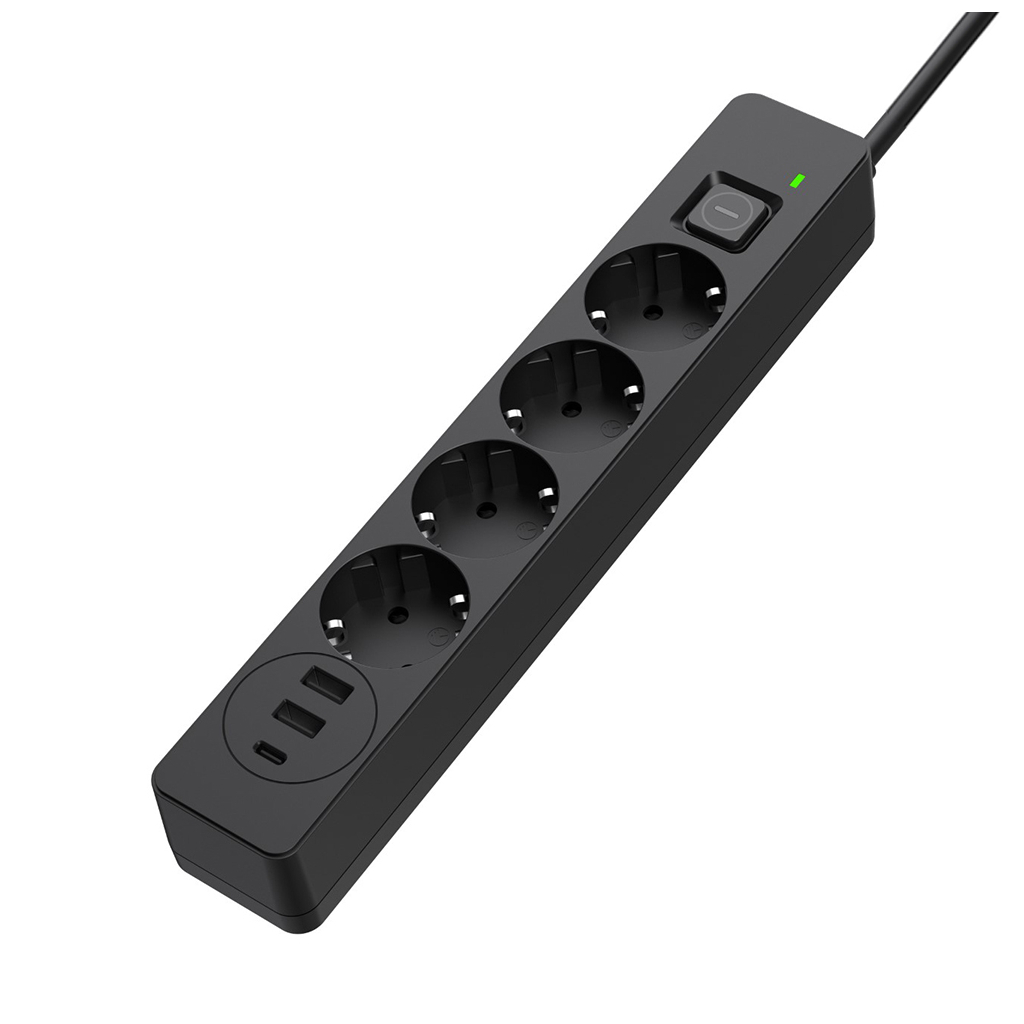 Мережевий фільтр живлення ColorWay CW-CHE432PDB, 4 розетки/3USB 2M (CW-CHE432PDB) - picture 4