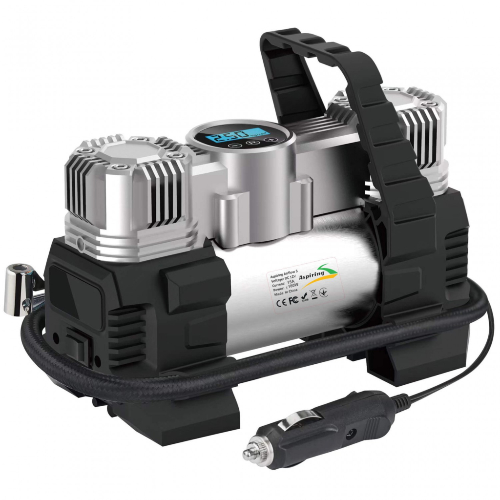 Автомобільний компресор Aspiring Airflow 3 metal 85L 180W - изображение 1