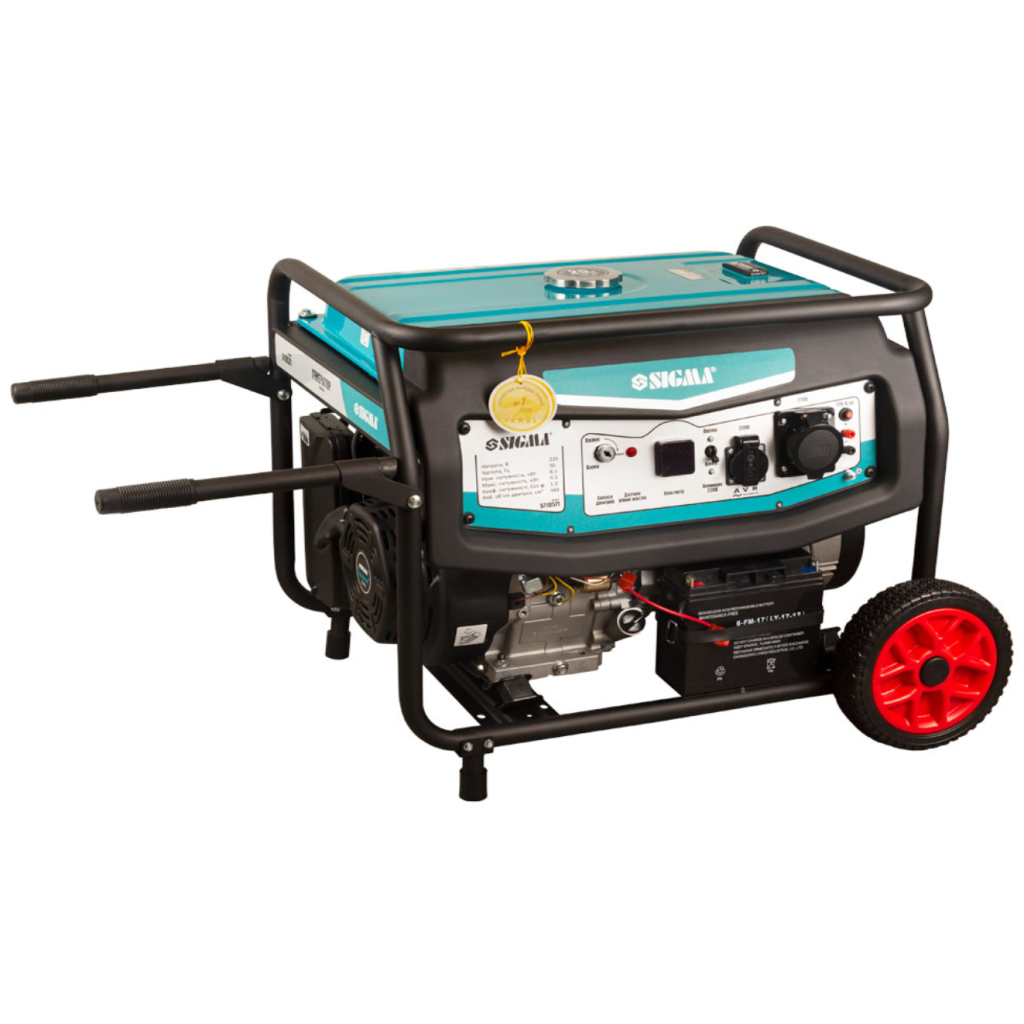Генератор Sigma 220V 8.5/9.0kW електрозапуск (5710571) - зображення 1