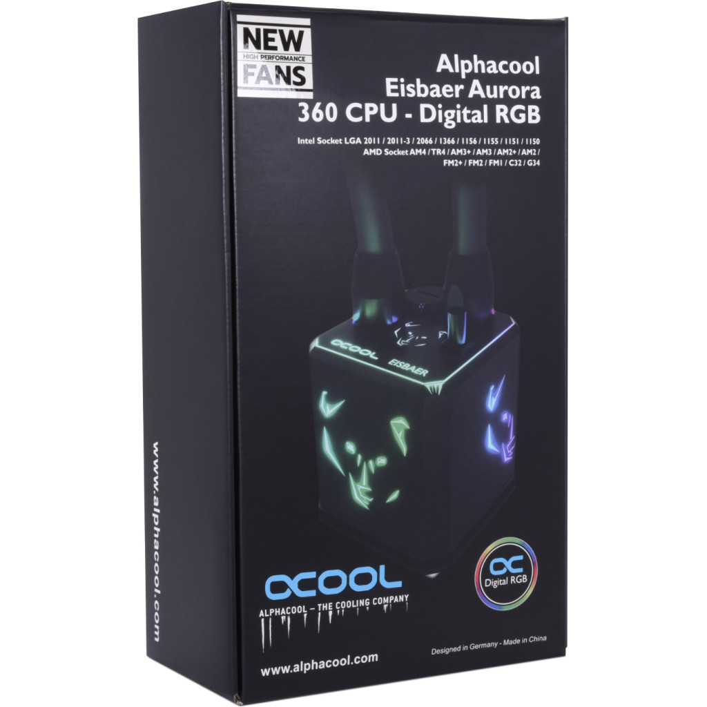 Система рідинного охолодження Alphacool AURORA HPE EDIT.360 (11999) - зображення 8