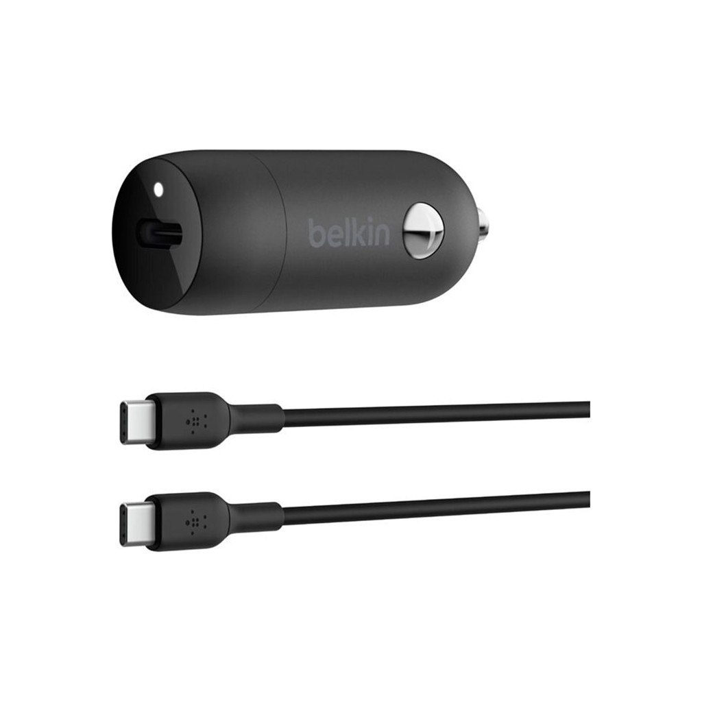 Зарядний пристрій Belkin USB-C 30W PD PPS + cable USB-C 1m (CCA004BT1MBK-B6) - зображення 1