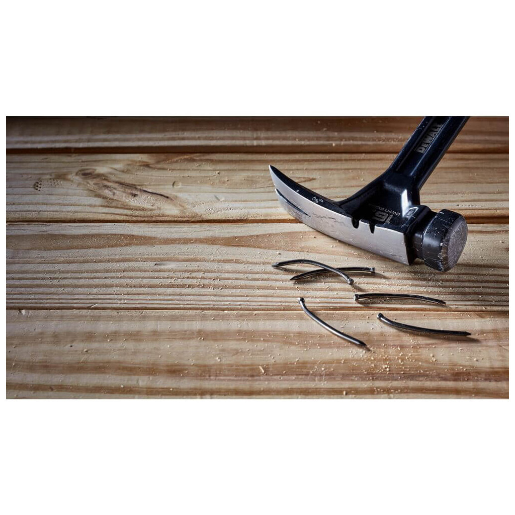 Молоток DeWALT RIP-CLAW, суцільнометалевий, 454 г, з прямим цвяхом. (DWHT51003-0) - изображение 5