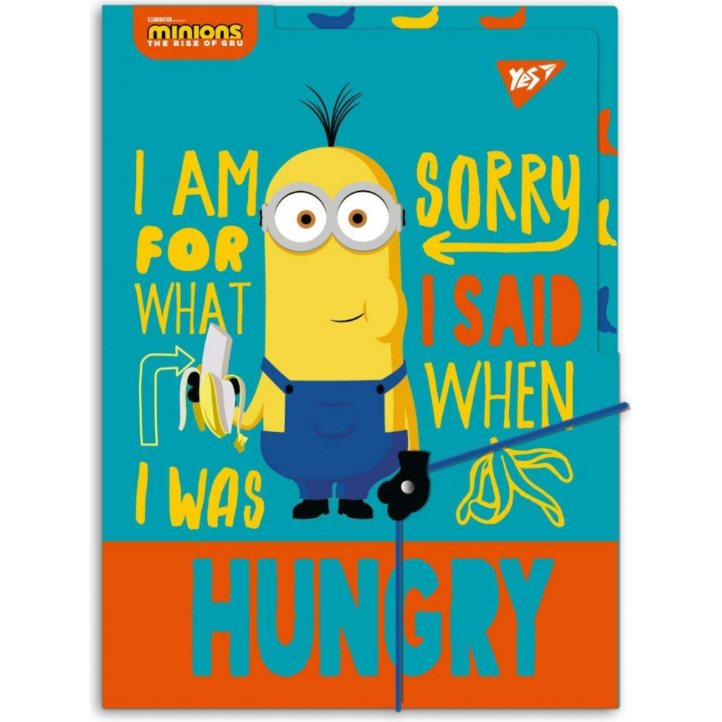 Папка на резинках Yes A4 з трьома роздільниками Minions (492101) - зображення 1