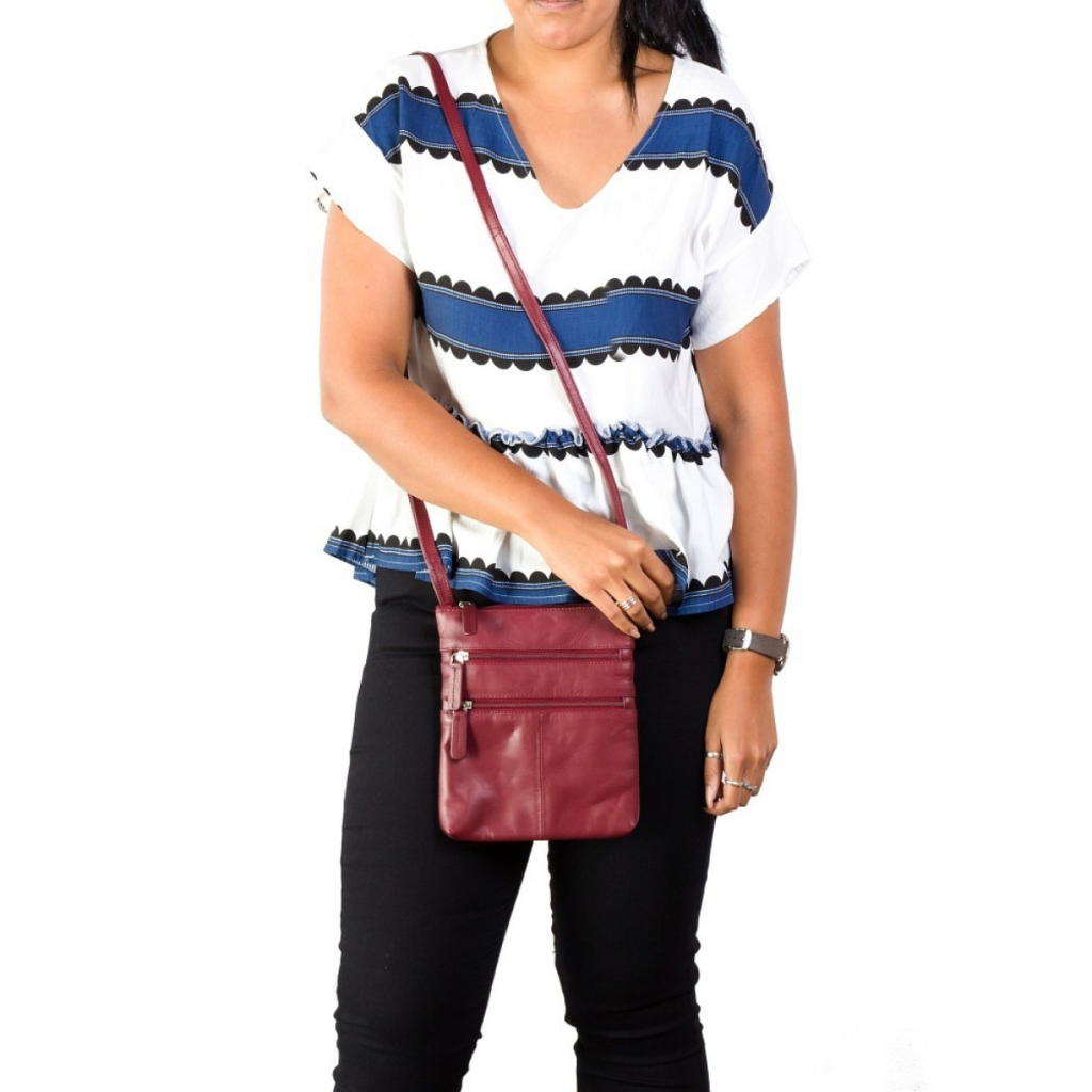 Сумка Visconti 18606 Slim Bag Red (18606 RED) - зображення 6