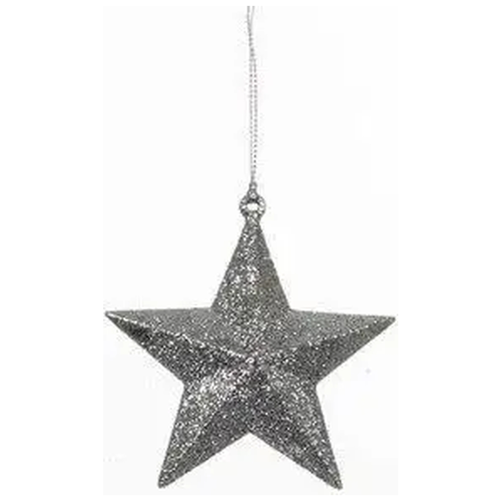 Ялинкова іграшка Christmas House Зірка об'ємна сіра (8718861347265) - зображення 1