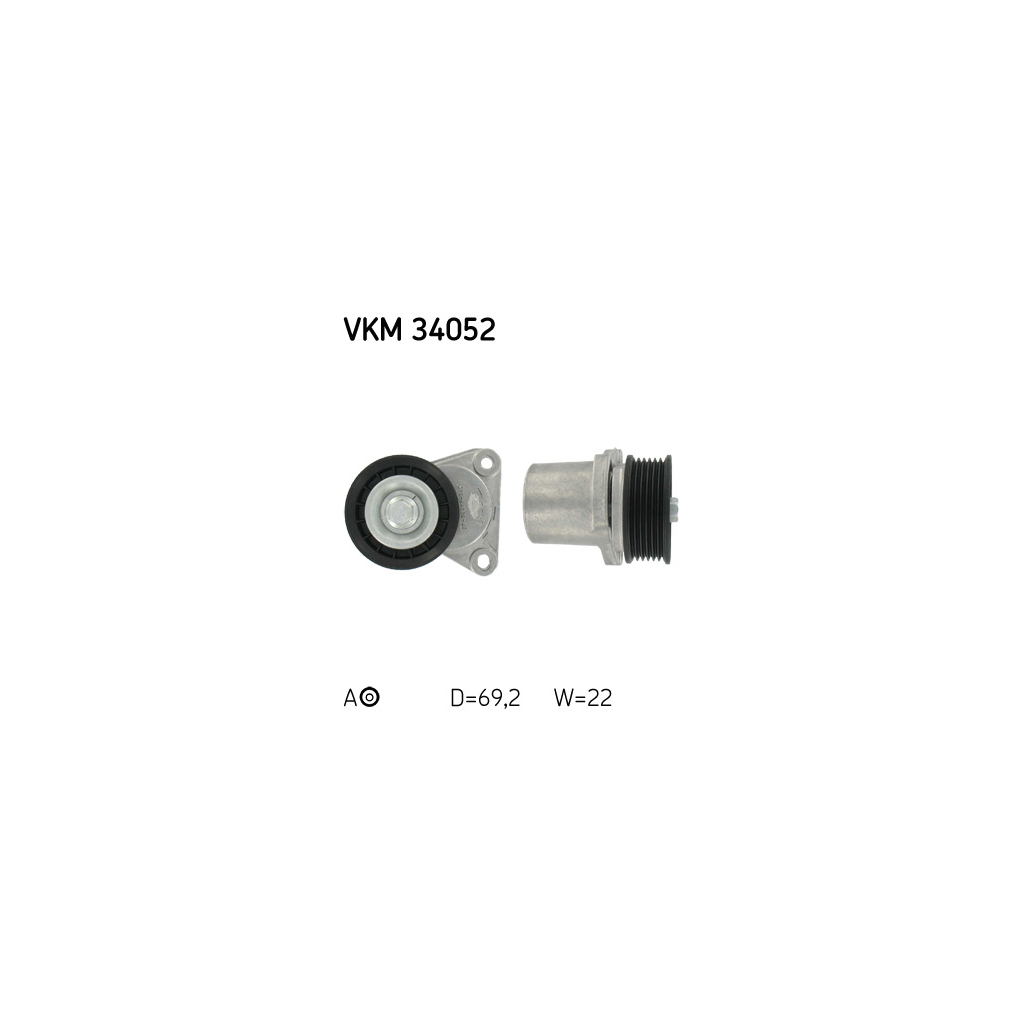 Натягувач ременя з роликом SKF VKM 34052 - зображення 1