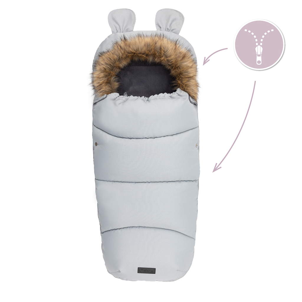Зимовий конверт MoMi Sleeping bag gray (AKCE00034) - зображення 6