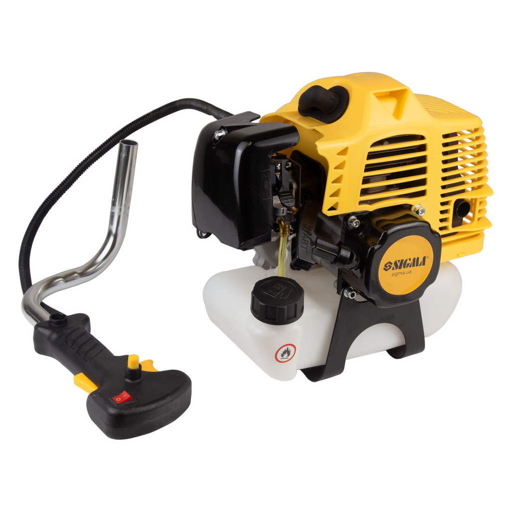Тример садовий Sigma бензиновий 2.4кВт 43.0см, жорсткий вал U-ручка (5612601) - зображення 2