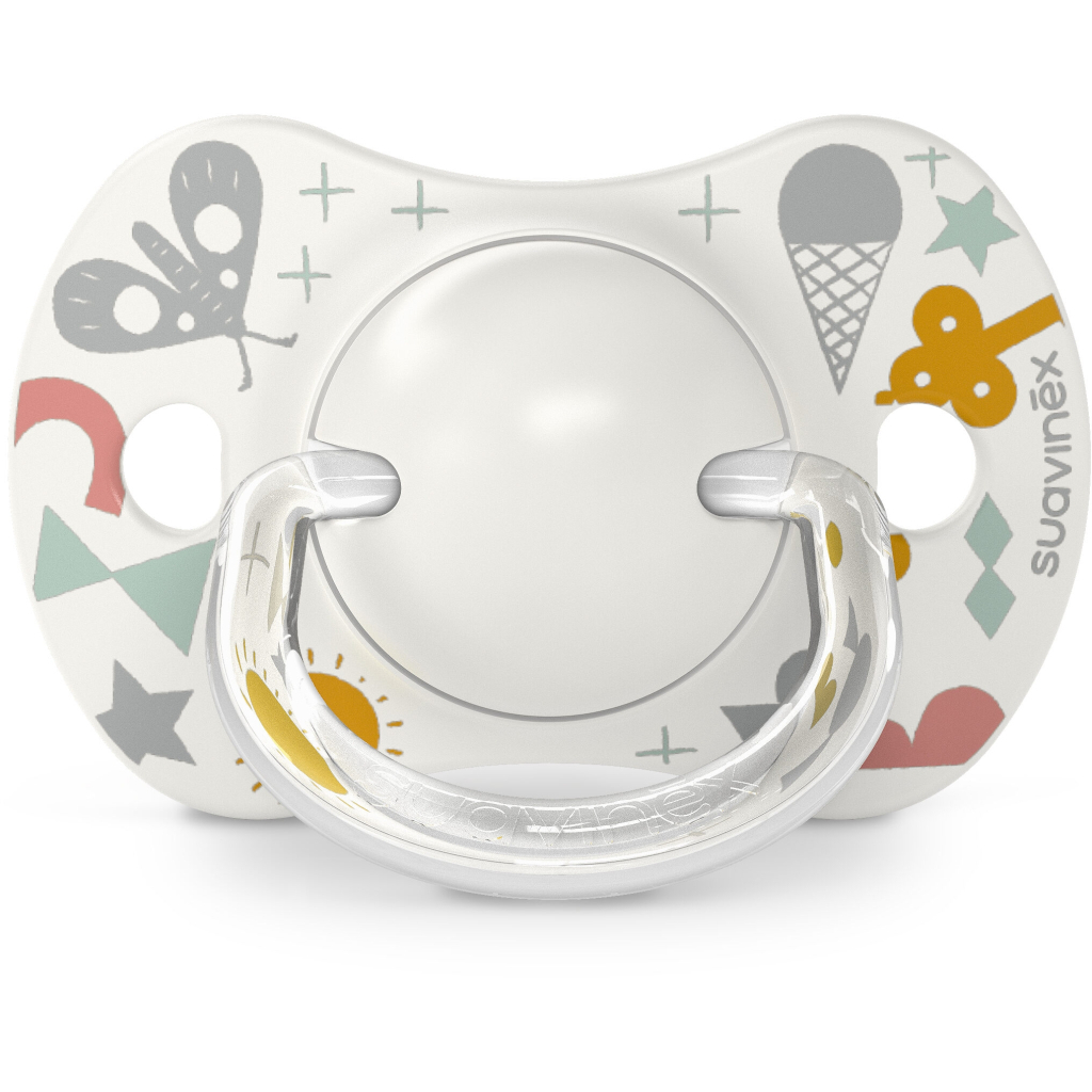 Пустушка Suavinex A walk in the park фізіологічна 2 шт. 0-6 місяців, сіра (308268) - зображення 4