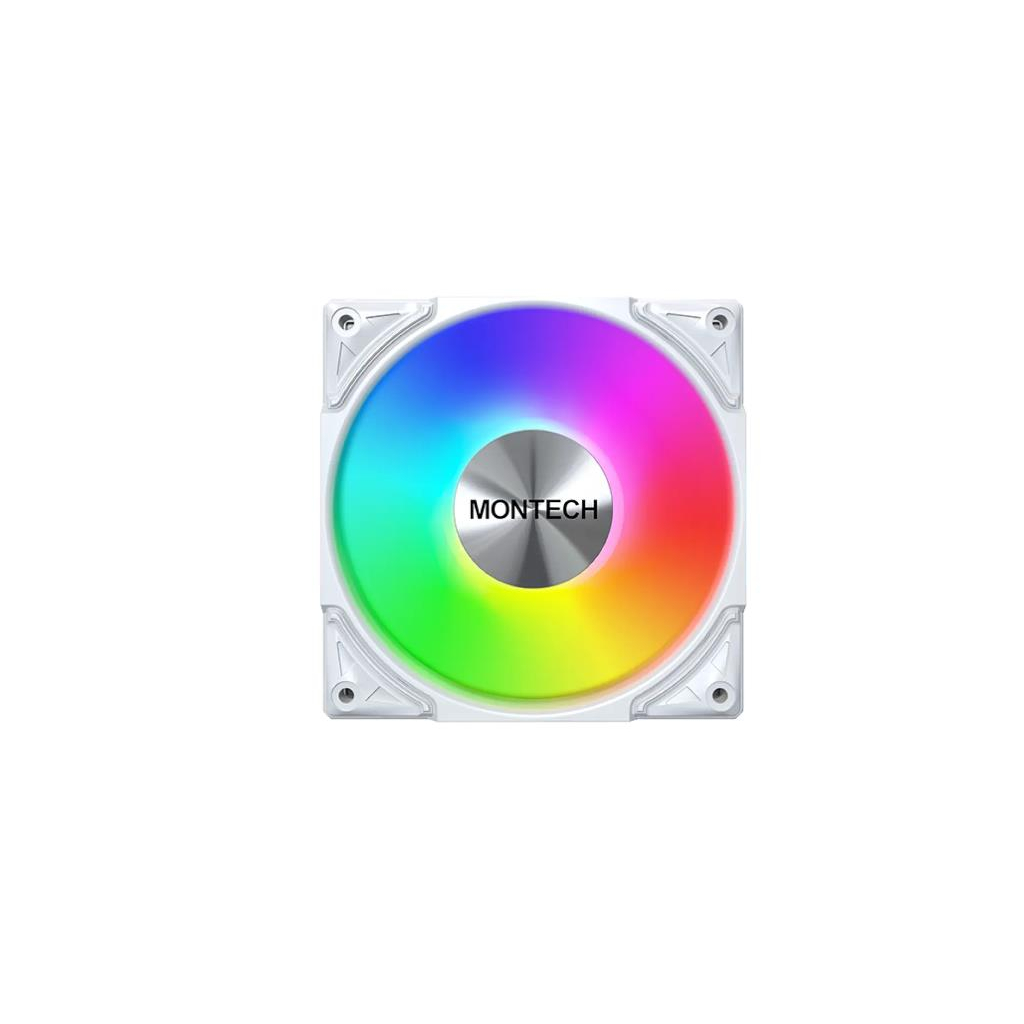 Кулер до корпусу MONTECH METAL PRO 12 ARGB 3 (METALPRO12 ARGB 3PACK (W)) - зображення 2