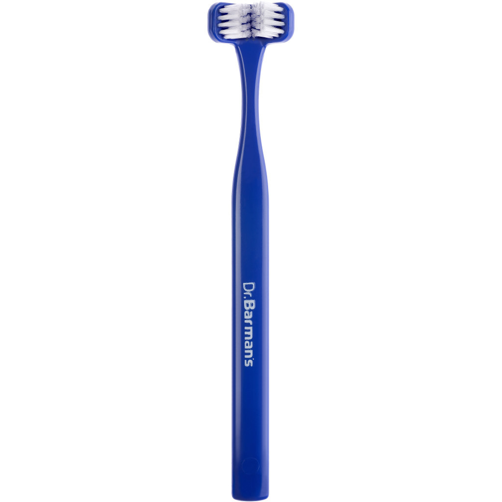 Зубна щітка Dr. Barman's Superbrush Regular Тристороння М'яка Синя (7032572876212-dark-blue) - зображення 1